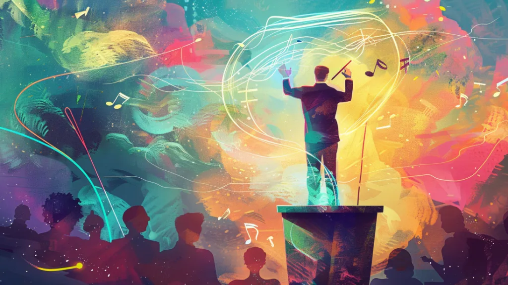 A_dynamic_scene_depicting_a_tutor_orchestrating_a__1c590b6e-e8a7-4313-acbb-1cfb93ae5f30